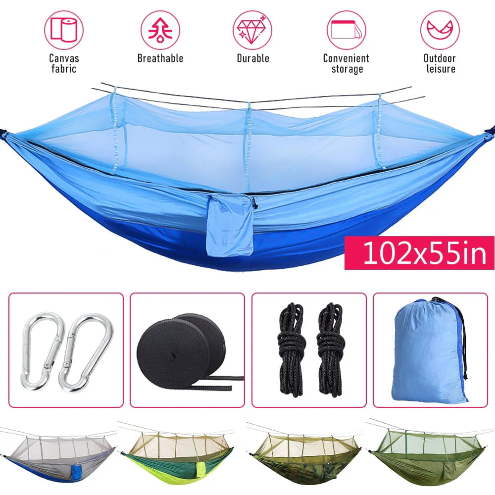 Camping Hammock with Mosquito Net 210T Nylon A17269