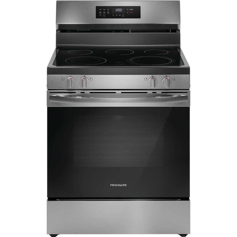 5 Element Freestanding Self-Cleaning Electric Range in Stainless Steel with Air Fry B256814