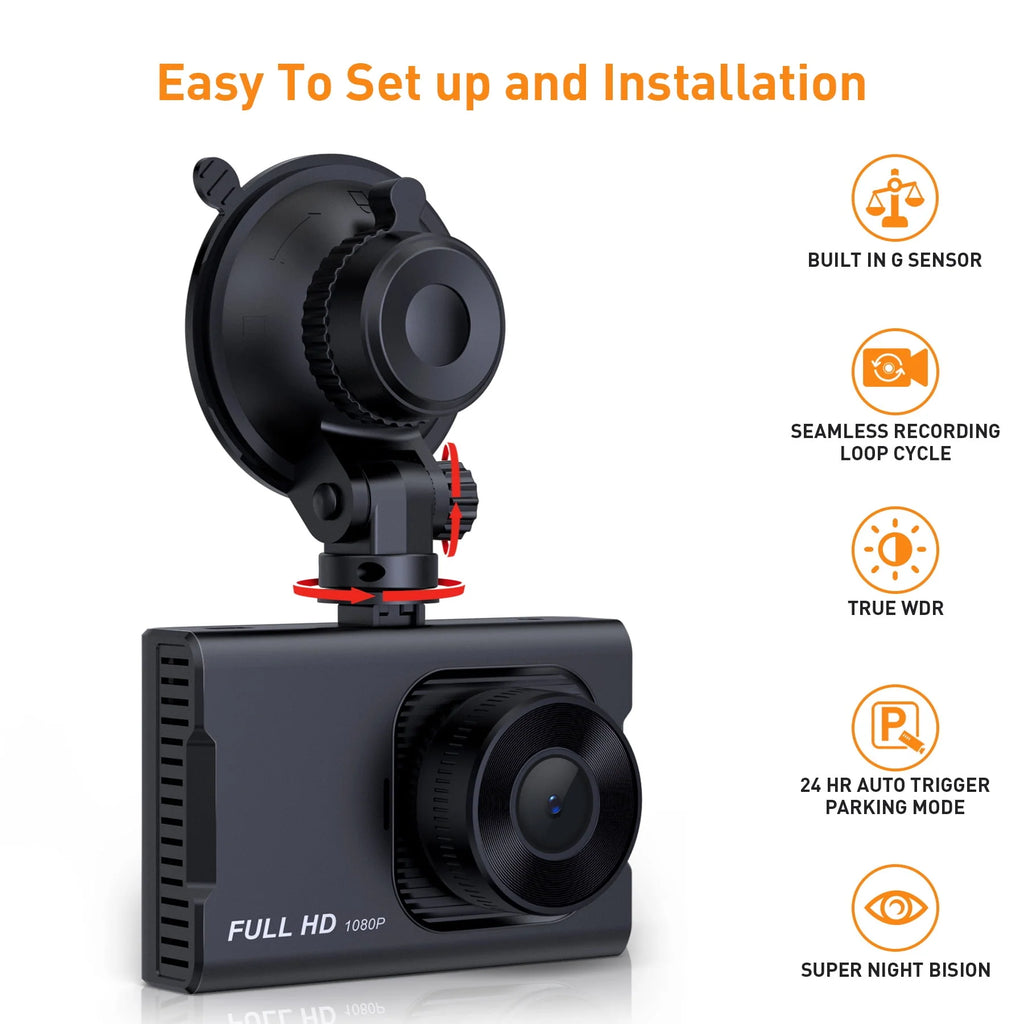 1080P Full HD Dash Cam with Night Vision Z35128