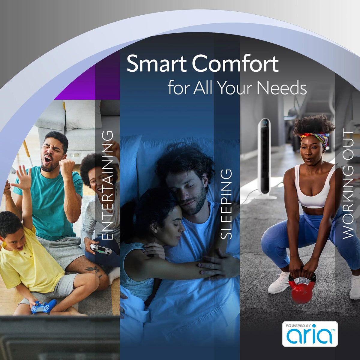 40" Smart Tower Fan with Wi-Fi, 5 Speeds G13180