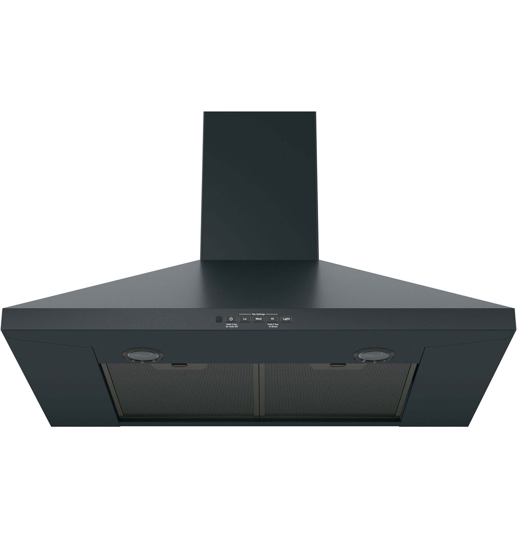 Black 30" Wide Wall Mounted Range Hood B80338