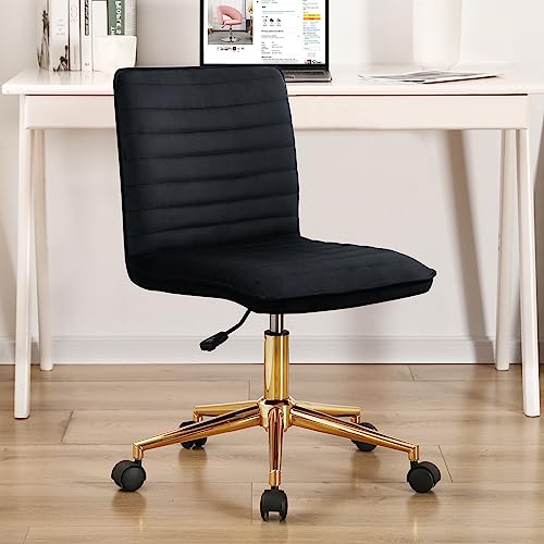 Faux Leather Upholstered Armless Desk Chair X993641
