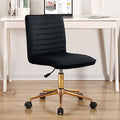 Faux Leather Upholstered Armless Desk Chair X993641