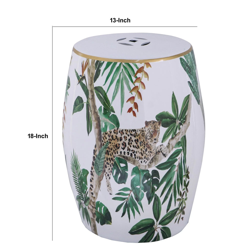 18 Inch Ceramic Accent Table X81847
