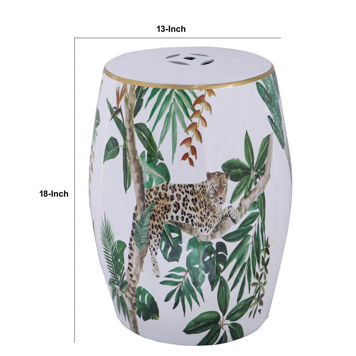 18 Inch Ceramic Accent Table X81847