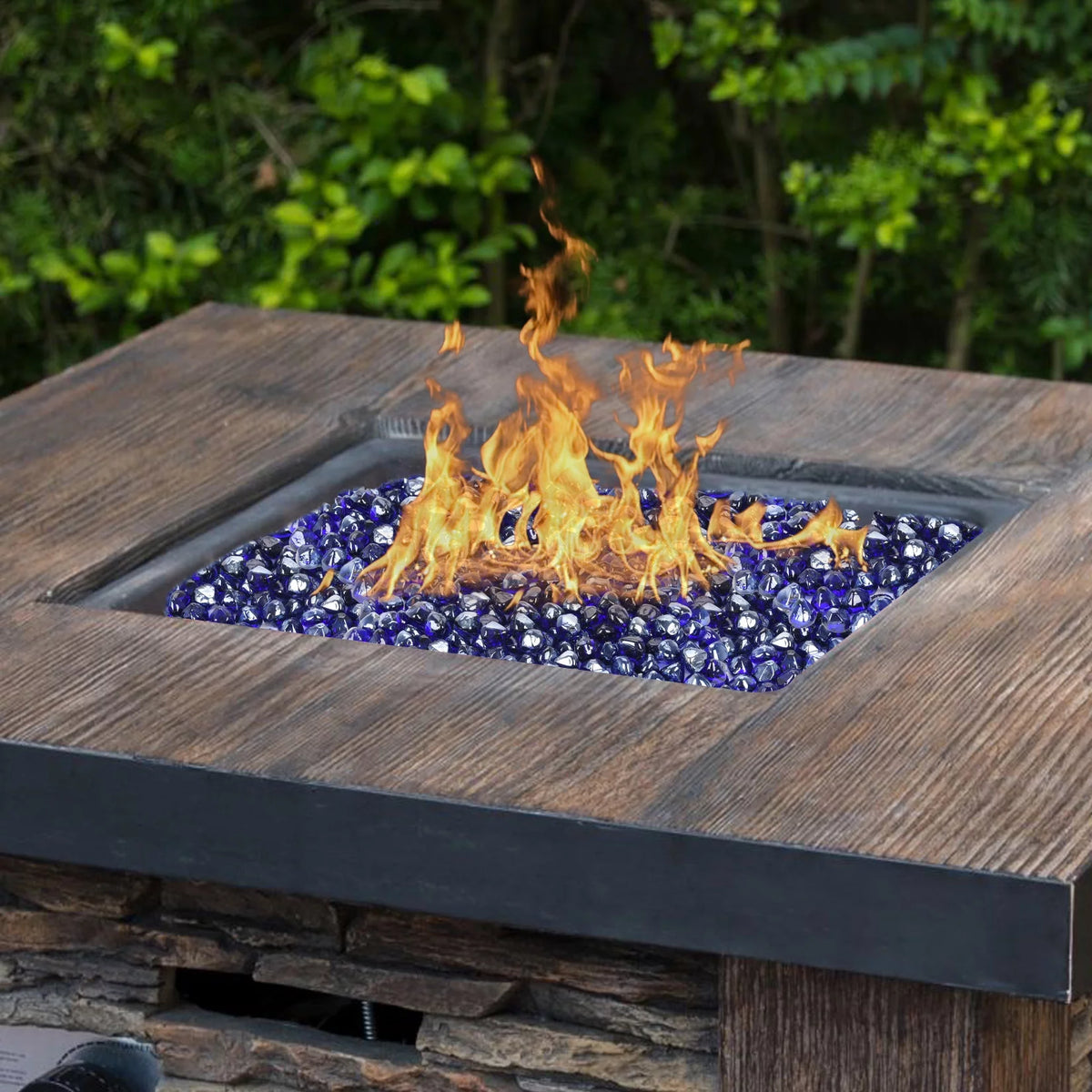 10lb 1 inch Diamonds Fire Glass C725014