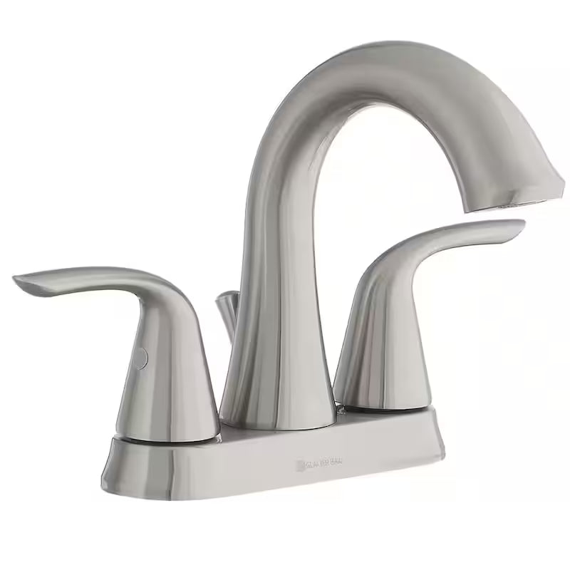 2-Handle 4 in. Centerset Bathroom Faucet in Brushed Nickel I746