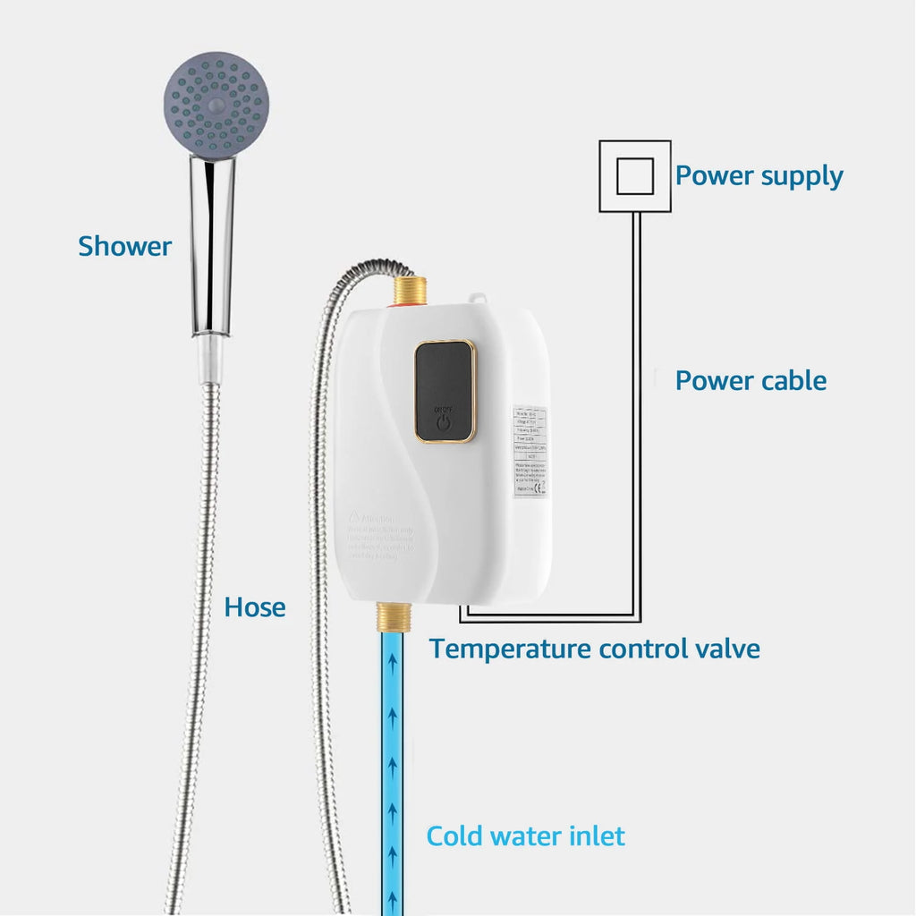 3.0KW 110V Electric Tankless Water Heater G15615