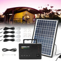 Portable Solar Generator with Solar Panel and 4 Sets LED Lights B203