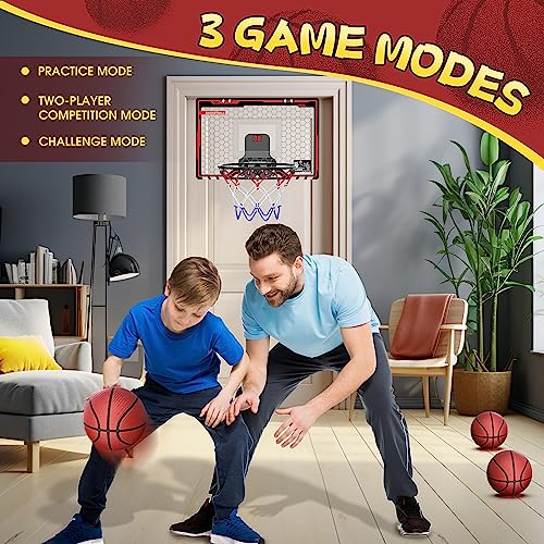 Indoor Basketball Hoop with LED Light and Scoreboard V84996