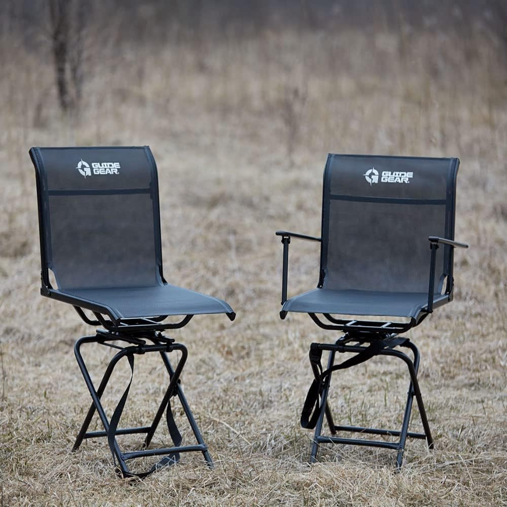 Portable Folding Swivel Chair 500-lb. Capacity K239970
