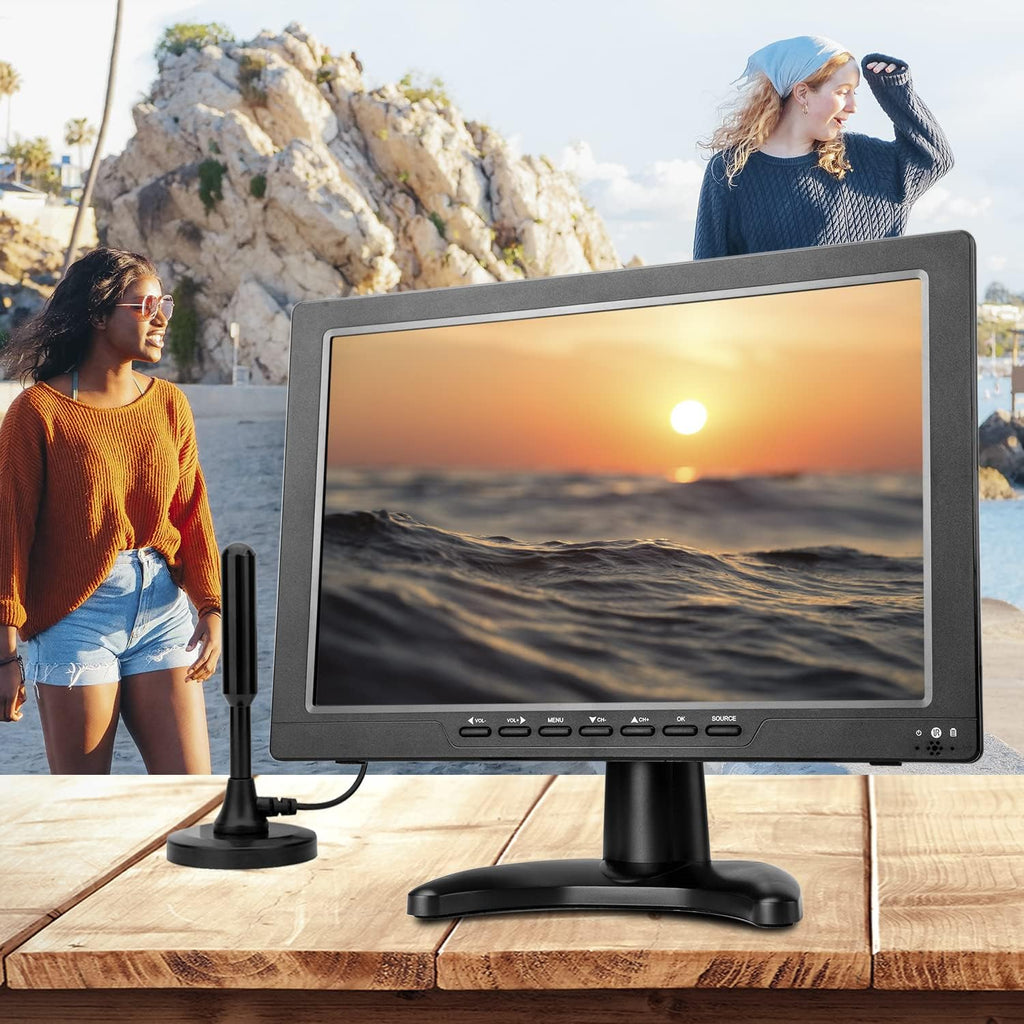 13.3 Inch Portable TV with ATSC Digital TV, Rechargeable Battery, HDMI Input Y5867