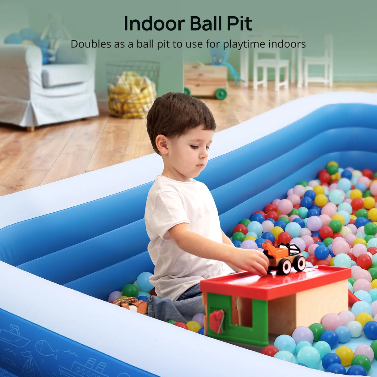 Inflatable Swimming Pools 119'' x 72'' x 20'' I1902