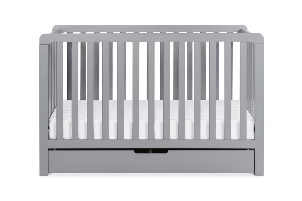 Gray 4-in-1 Convertible Crib with Trundle Drawer U385
