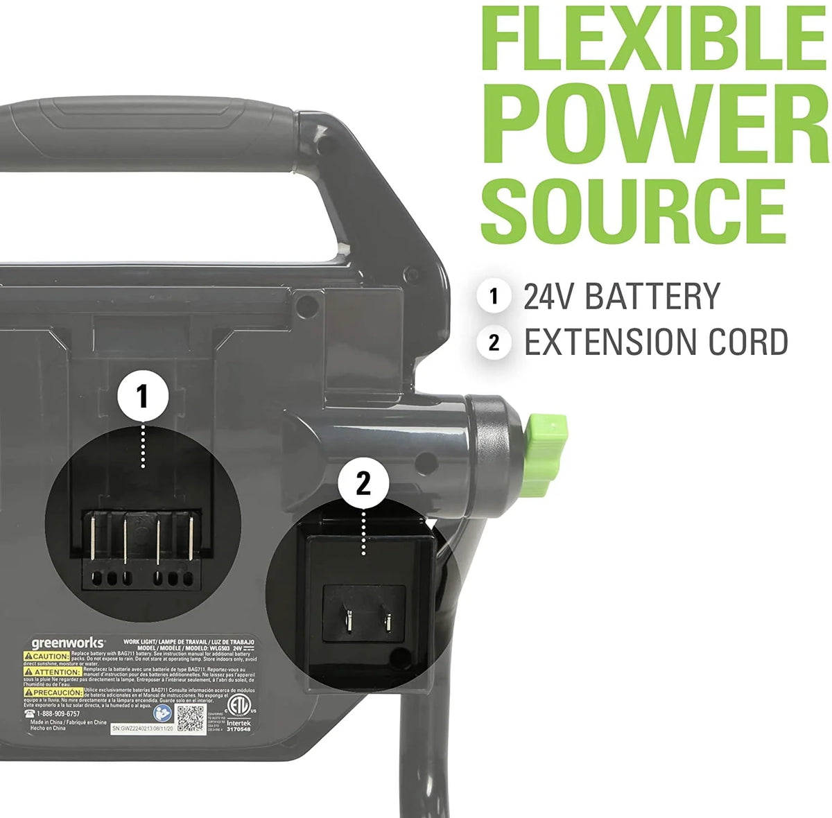 24V 2000 Lumen LED Work Light E820