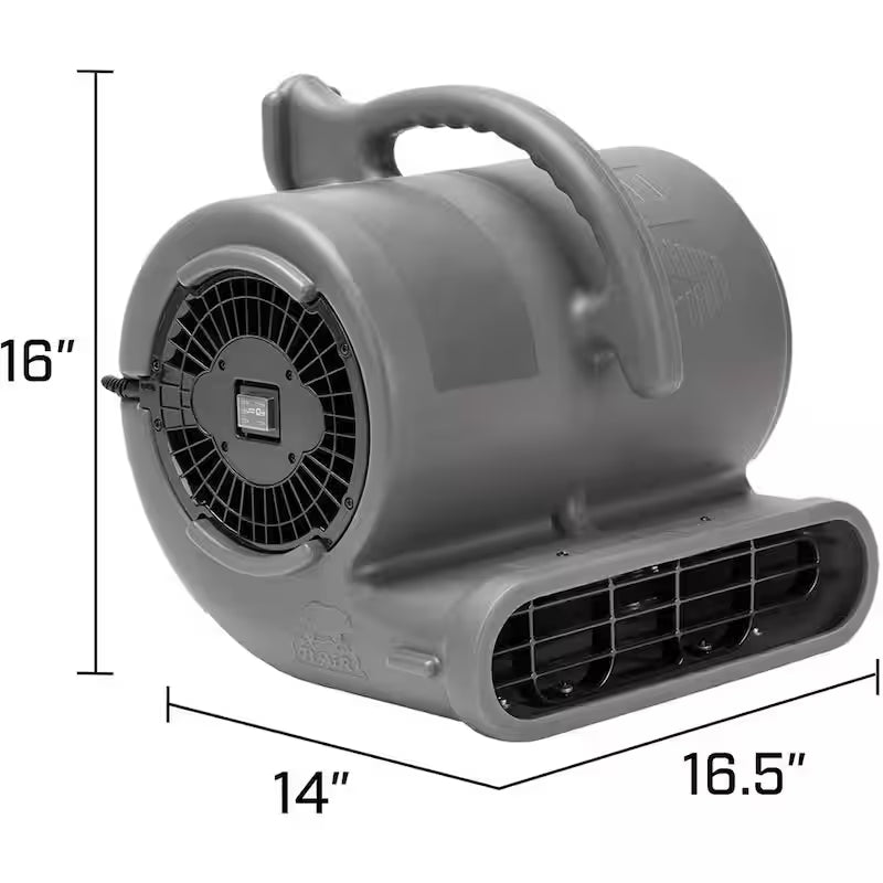 1/2 HP Stackable Air Mover Floor Blower Fan in Grey C583403