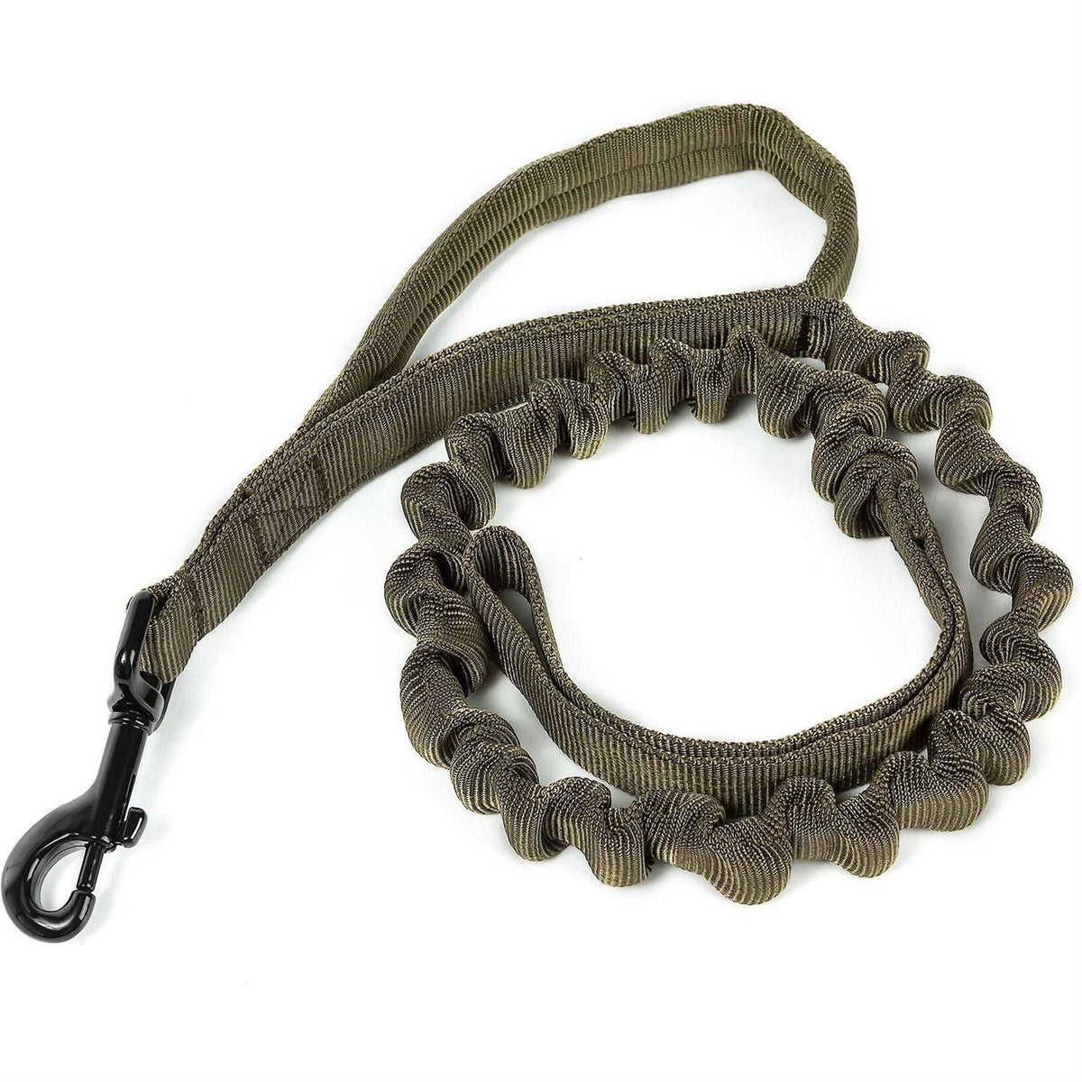 Tactical Dog Training Bungee Leash with 2 Control Handle Nylon Leads Rope A8949