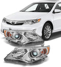 Chrome Clear Projector Headlights Pair V985473
