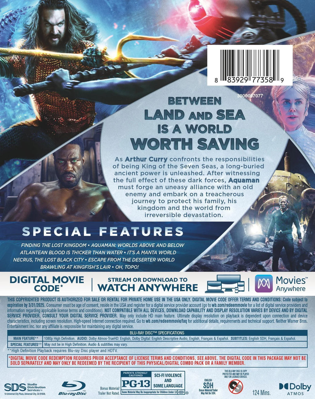 Aquaman and the Lost Kingdom Blu-ray I558507