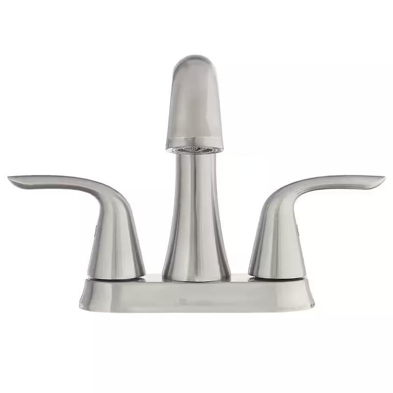 2-Handle 4 in. Centerset Bathroom Faucet in Brushed Nickel I746
