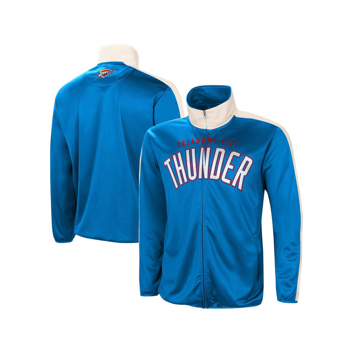 Blue White Full-Zip Track Jacket T64142