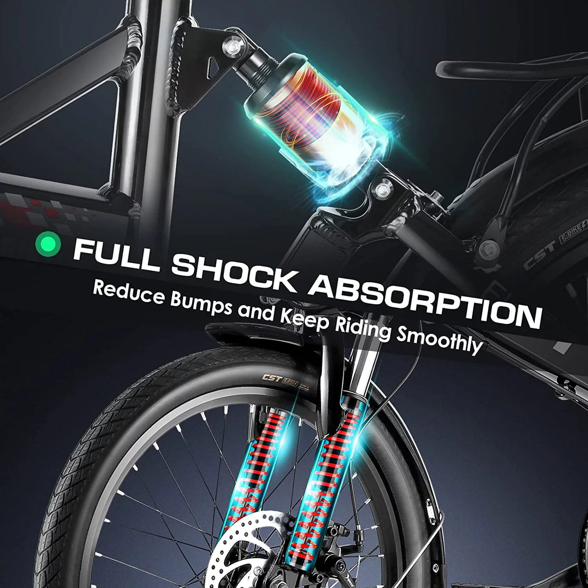 Folding Electric Bike 500W Full Suspension D874020