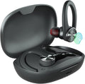 Wireless Bluetooth Earbuds with Charging Case and Earhooks, Waterproof, Pack of 2 P65043