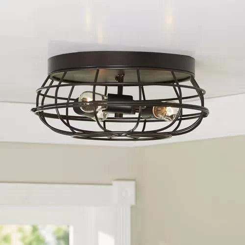 3 - Light 15x22 Caged Dome Flush Mount S353547