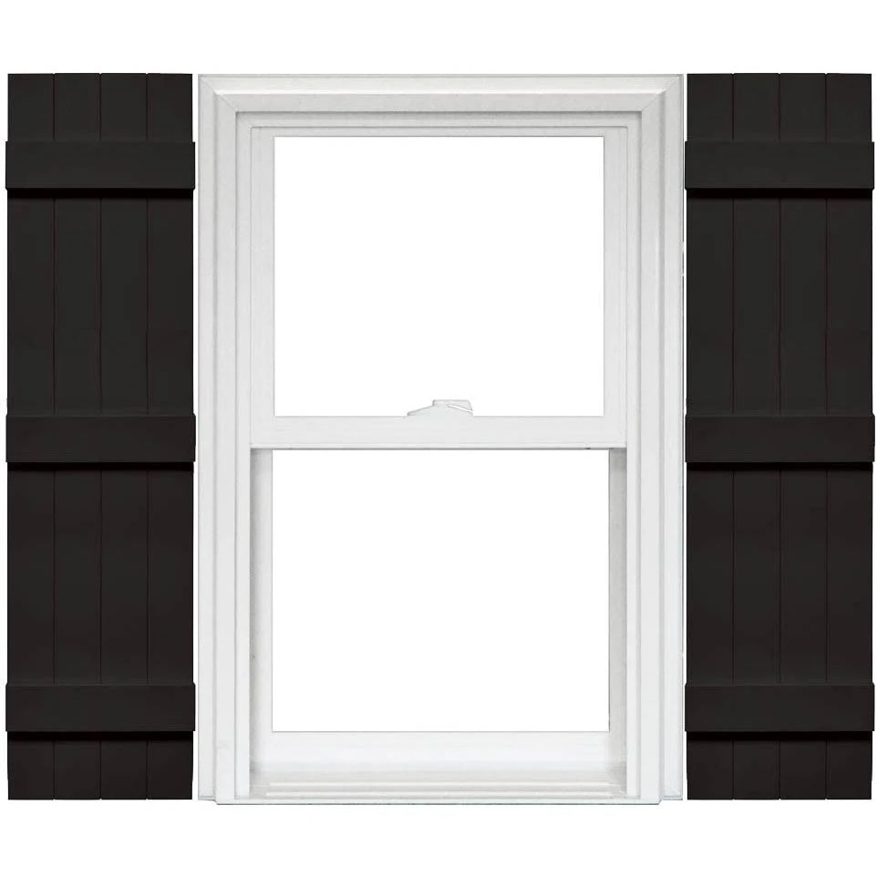Black 14 x 63 Vinyl Shutters 1 Pair U7268