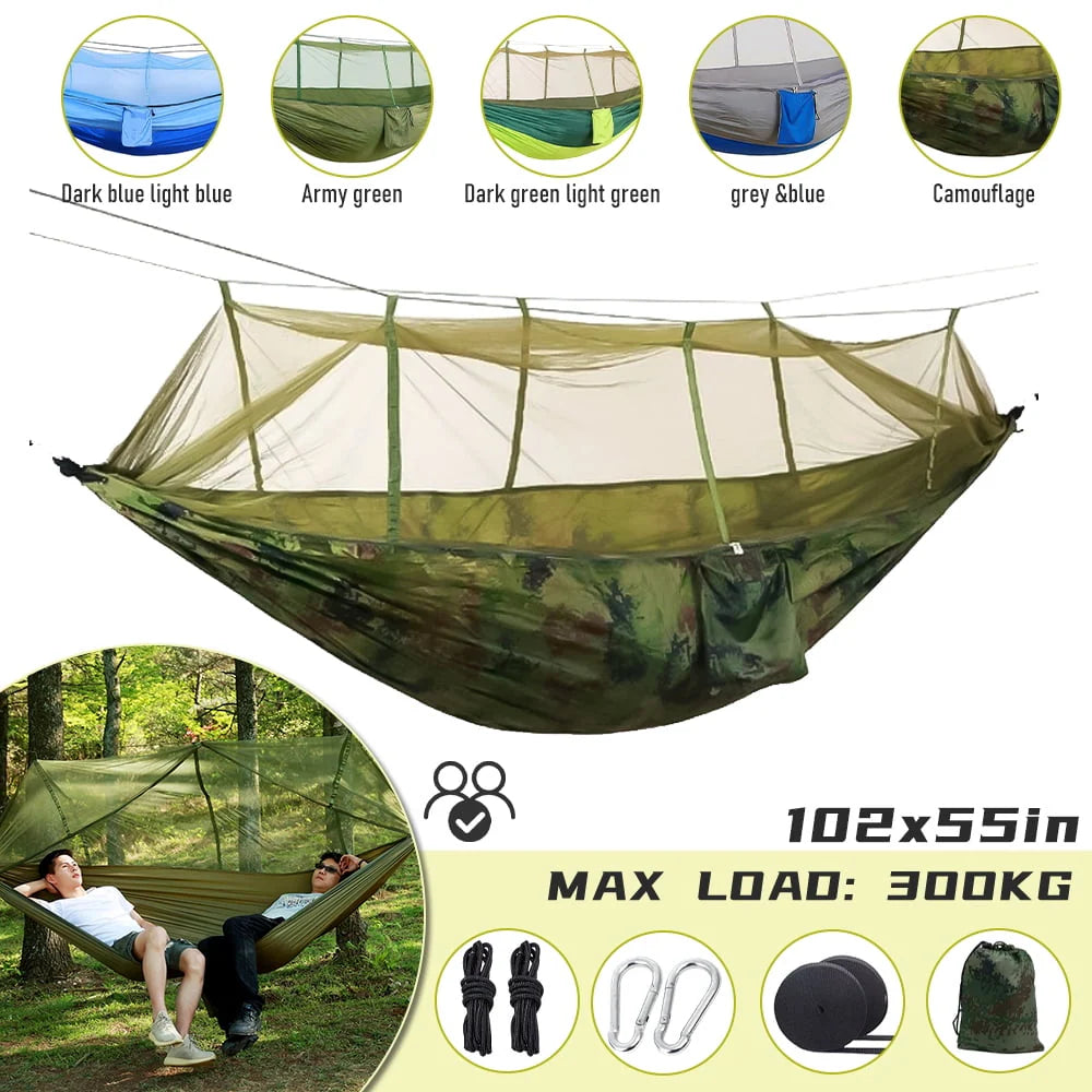 Camping Hammock with Mosquito Net 210T Nylon A17269