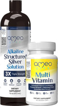 Chelated Daily Multivitamins & Colloidal Silver Liquid Bundle K53354