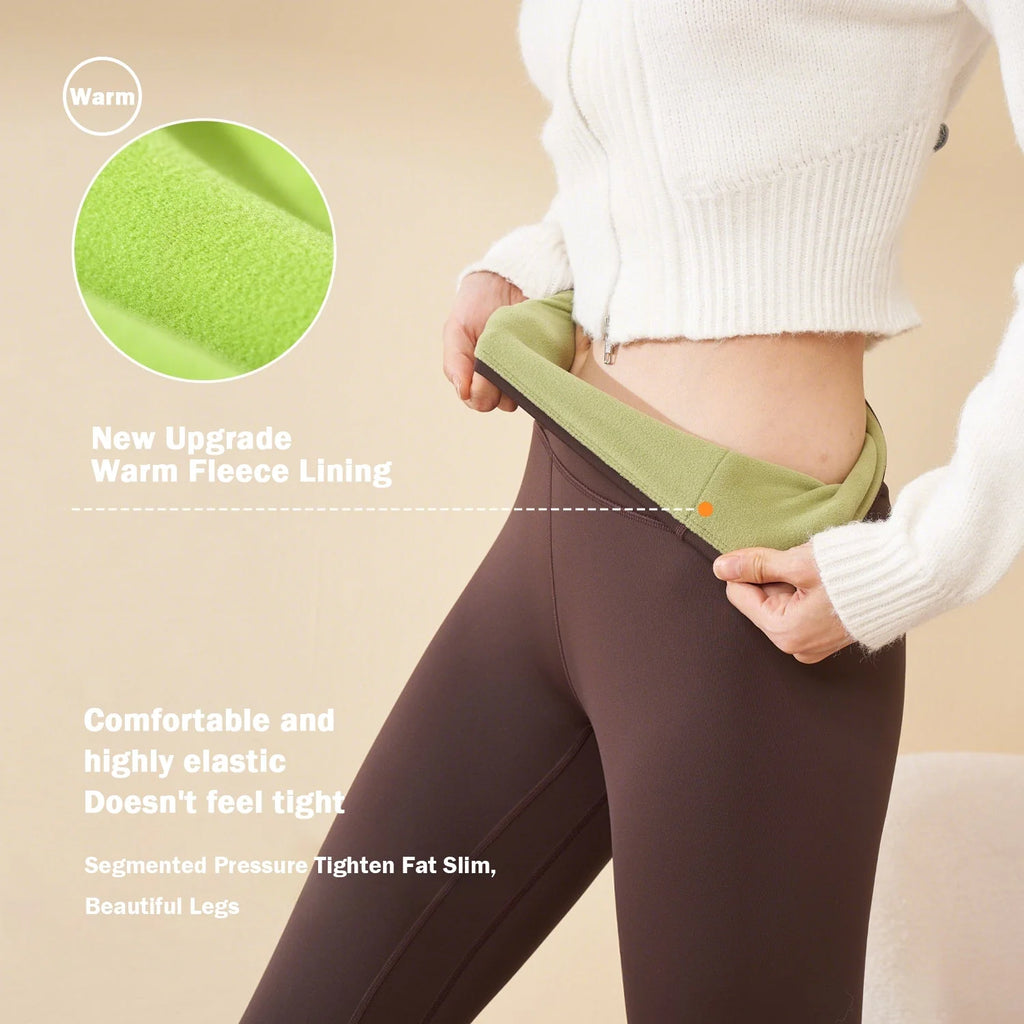 Fleece-Lined Tummy Control Shaping Leggings I256