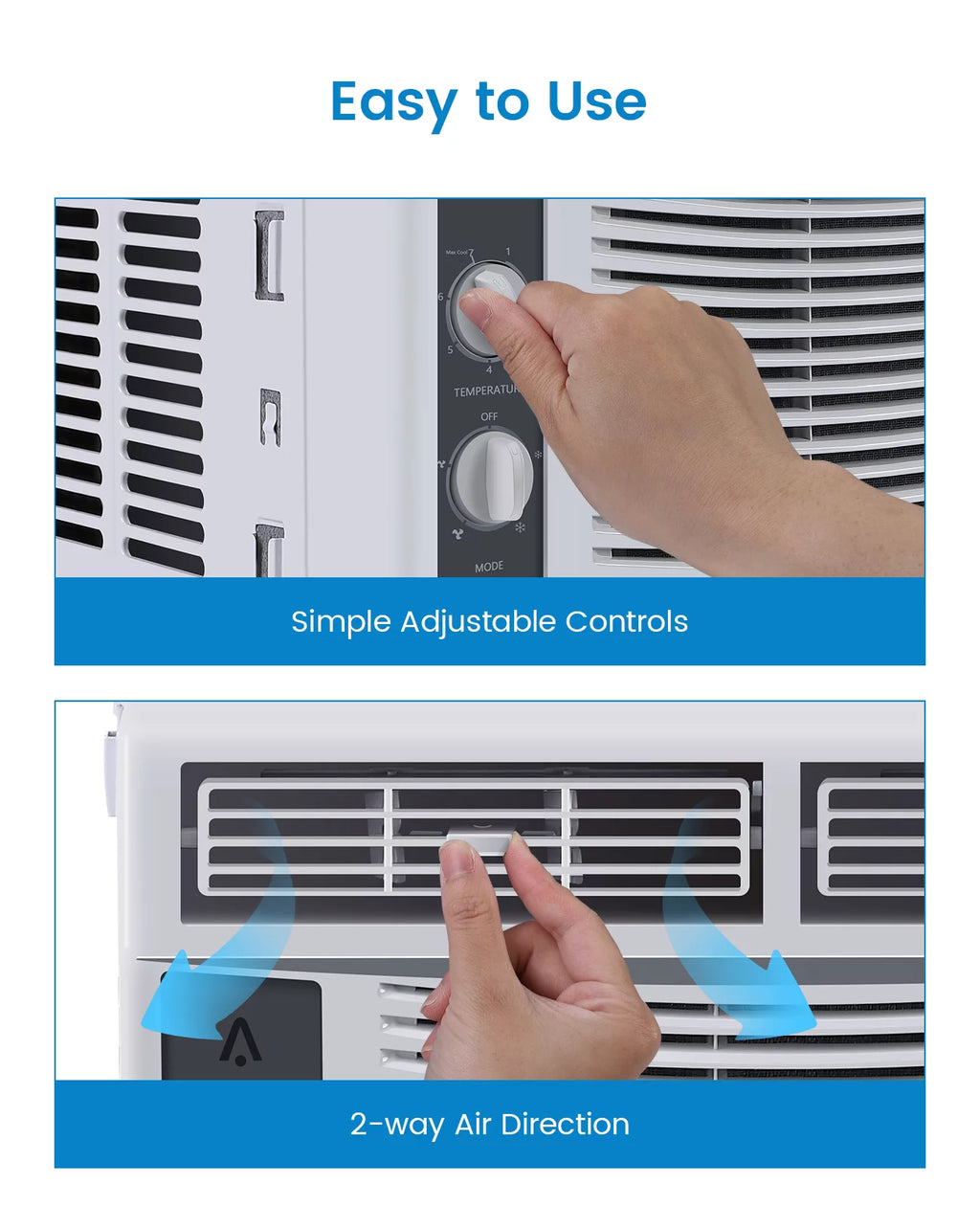 6,000 BTU Window-Mounted Air Conditioner with Remote/APP Control D412403