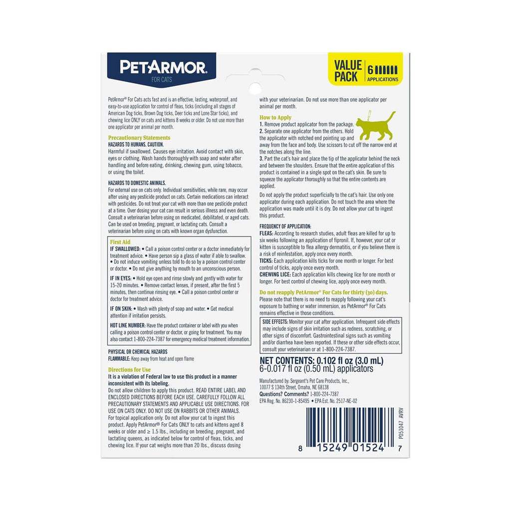 Flea & Tick Spot Treatment for Cats R864840