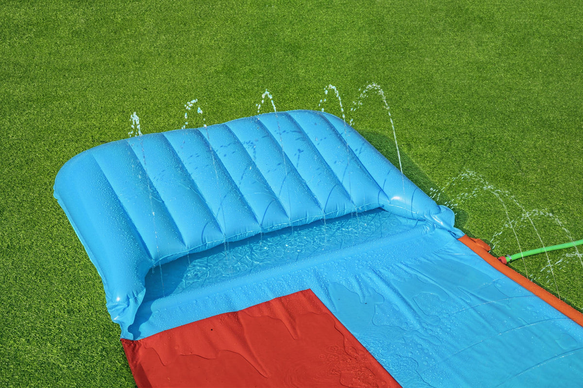 Double Lane Water Slide with Splash Ramp E3558