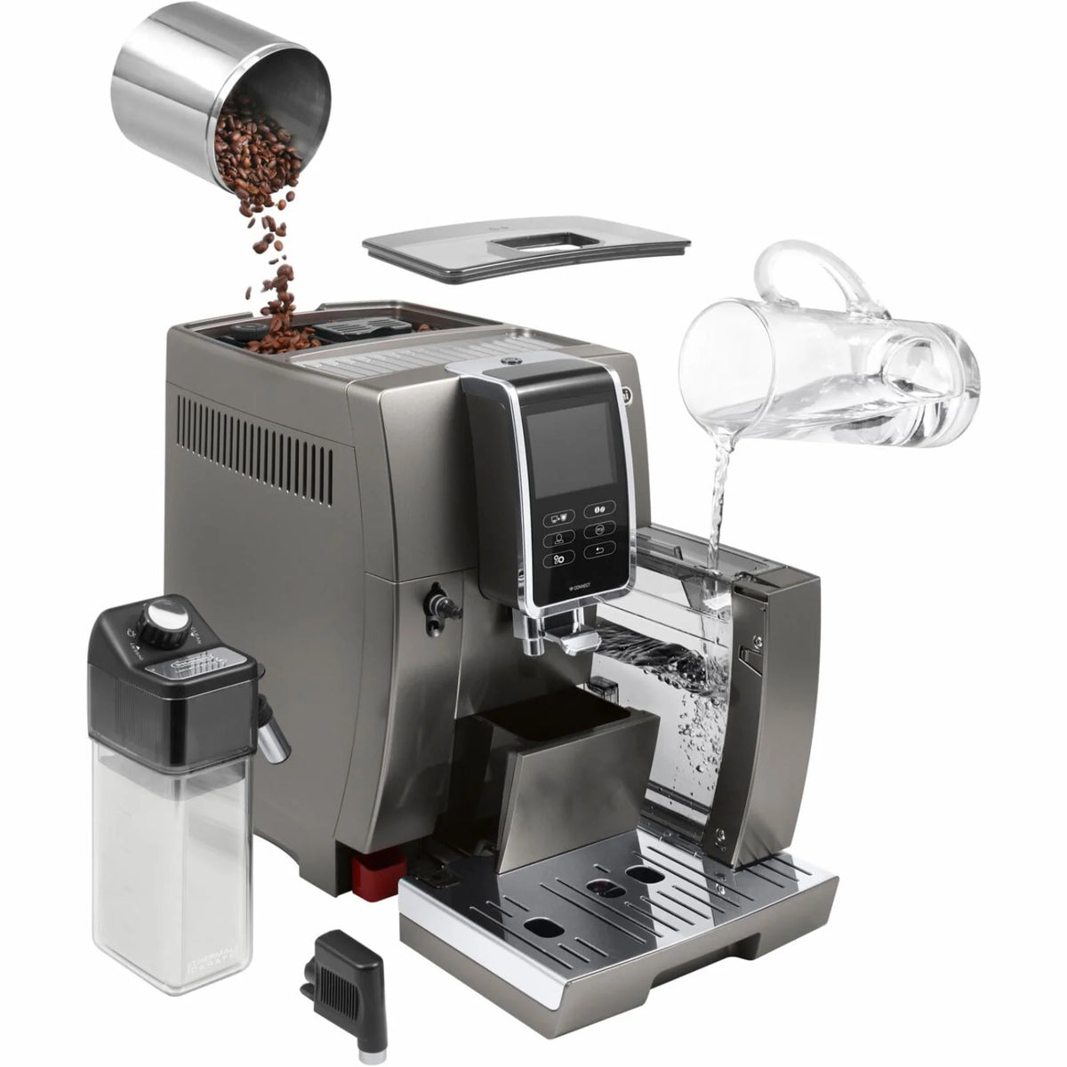 Smart Coffee and Espresso Machine with Automatic Milk Frother X10234