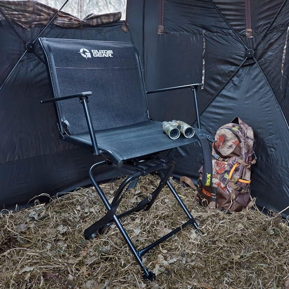 Portable Folding Swivel Chair 500-lb. Capacity K239970
