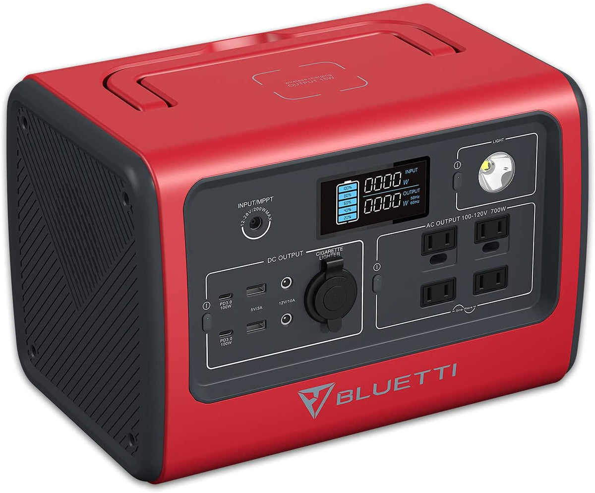 Portable Power Station 800W 716Wh LiFePo4 Battery Pack with 4 AC Outlets D61956
