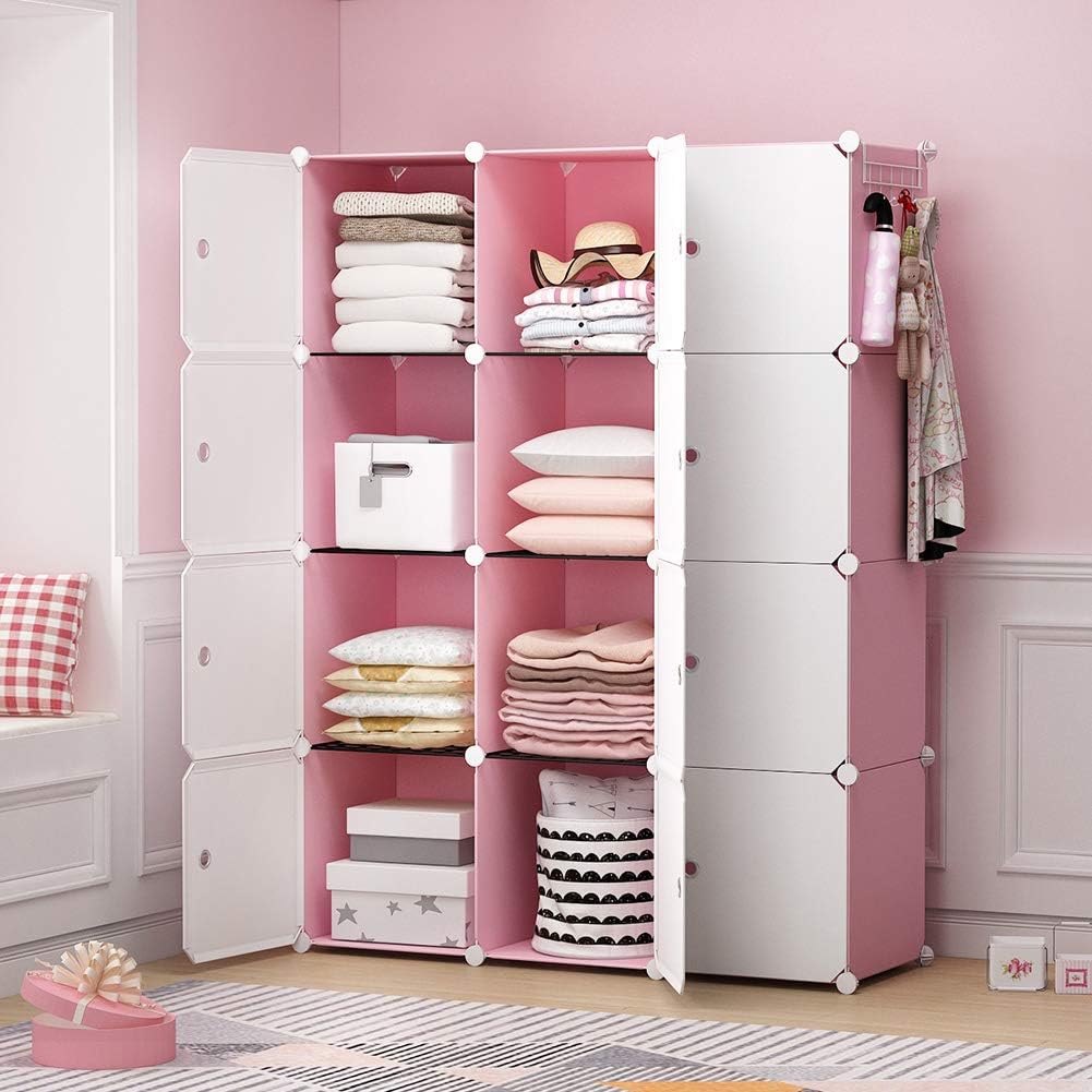 Pink 12 Cube Storage Organizer J5304