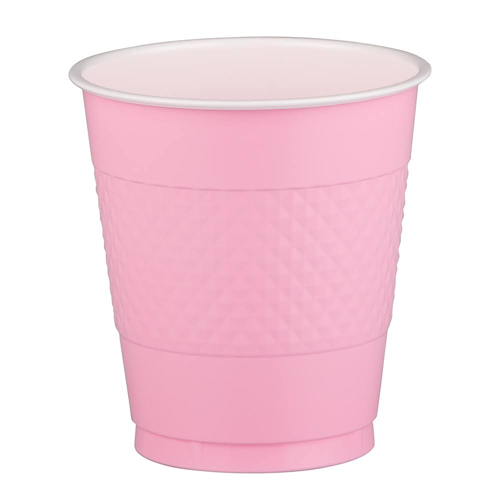 Baby Pink 12 oz Plastic Cups G943