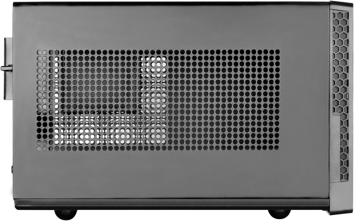 Black Ultra Compact Mini-ITX Computer Case with Mesh Front Panel X557