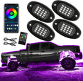Multicolor Waterproof LED Rock Lights Pack of 2 Y69112