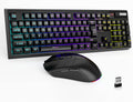 Black Wireless Gaming Keyboard and Mouse Combo C98132