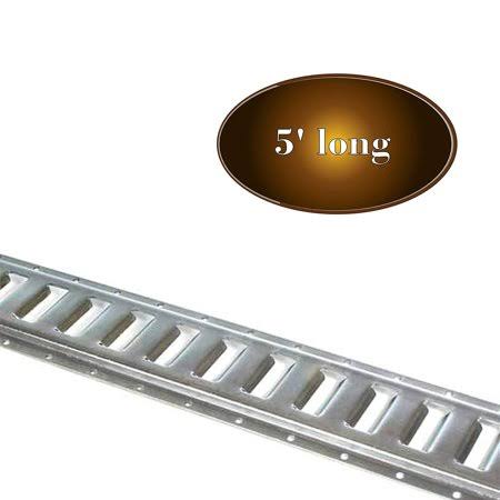 5-ft Galvanized Steel E Track Tie-Down Rail, Pack of 4 B9113