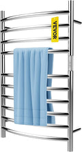 4 Bars Curved Stainless Steel Heated Towel Rack with Timer D425856
