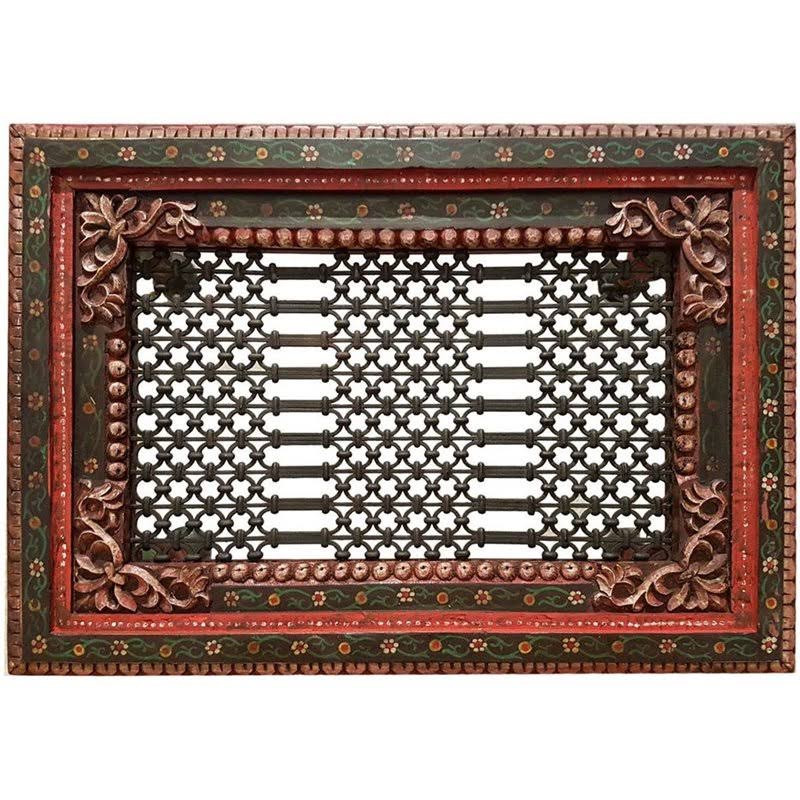 Glass Top Wooden Carved Coffee Table B266990