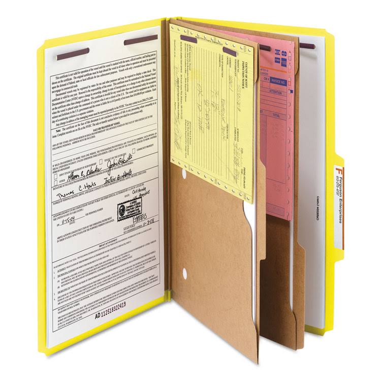 Pressboard Classification Folders with 2 Pocket Dividers M995