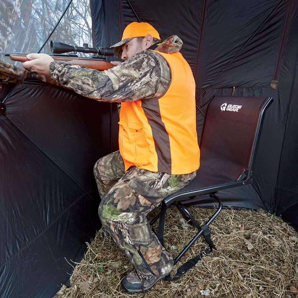 Portable Folding Swivel Chair 500-lb. Capacity K239970