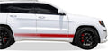 Racing Side Stripes Decal Sticker Graphic Pack of 2 K2294