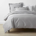 Gray 300-Thread Count Cotton Percale Full Duvet Cover Q56711